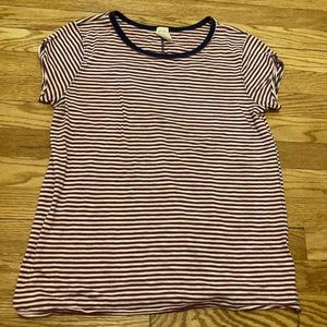 We the Free People Striped T Shirt Fourth of July